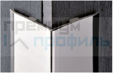 Декоративный уголок для стен PROEDGE АС PEGAC15 15х15х1мм 2,7м Нержавейка полированная Progress Profils