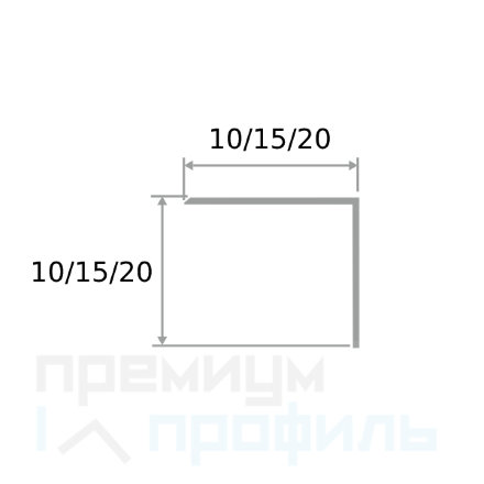 Латунный уголок брашированный 15Х15 ЛПО-15/15 2,7м