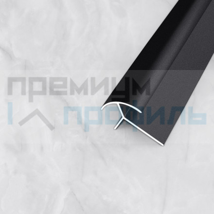 Алюминиевый Профиль(раскладка) для плитки ПО-12х12 черный муар 2,7 м.