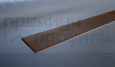 Полоса алюминиевая 10х1,5 мм бронза/мат 2,7м.