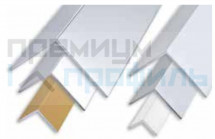 Декоративный уголок для стен алюминиевый золото AGAO4013 40х40х1,5мм 3м Progress Profils