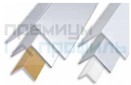 Декоративный уголок для стен алюминиевый крашенный белый AGB401C 40х40х1,5мм 2м Progress Profils